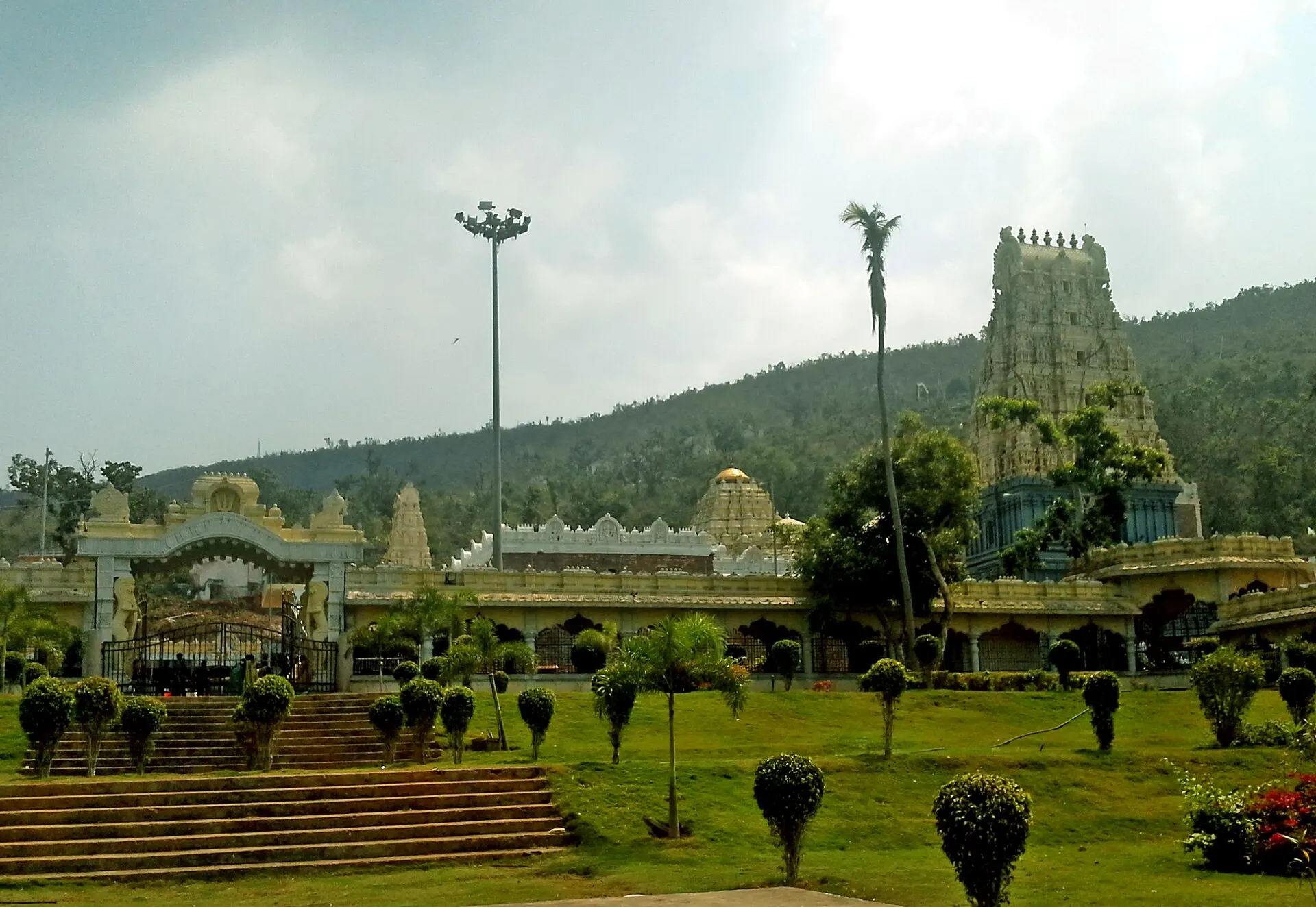 Far view of Simhachalam Temple complex